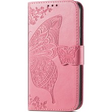 4U Sky Baskı Kelebek Çiçek Desen Cüzdan Stand Telefon Kılıfı Xiaomi 11T/11T Pro-Pink Için (Yurt Dışından)