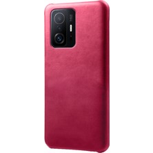 4U Sky Dayanıklı Pu Deri Kaplamalı Pc Telefon Vaka Telefon Kapağı Xiaomi 11T Pro/xiaomi 11T-ROSE (Yurt Dışından)