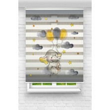 Lina Home Dijital Baskılı Çocuk Odası Zebra Perde Model 029