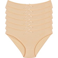 Yıldız Çamaşır Yıldız 6'lı Bayan Likralı Çizgili Kaşkorse Bikini Külot Q3550