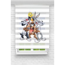 Lina Home Dijital Baskılı Çocuk Odası Zebra Perde Model 009