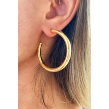 Sose Moda Gold Halka Küpe 4cm