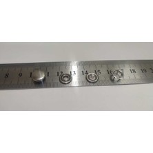 Trimist 9,5 mm Kapaklı Tırnaklı Klikıt Çıtçıt 4'lü Set - Paslanmaz Çelik - 200 Takım