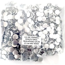 Trimist 9,5 mm Kapaklı Perçin - Paslanmaz Çelik - 400 Takım