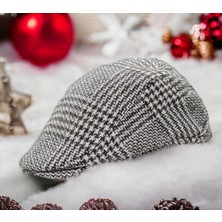 Shopiolog Kışlık Kaşe Yünlü Brood Ördek Kasket Flad Cap