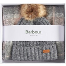 Barbour Saltburn Bere & Tartan Şal Seti GY31 Grey Rose