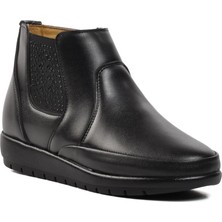 Ayakmod 301 Bot Siyah Deri Kadın Bot