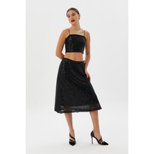 Bebe Payetli Büstiyer