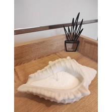 Yesilce Home Made Büyük Deniz Kabuğunda Inci Tozu Mum