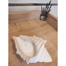 Yesilce Home Made Büyük Deniz Kabuğunda Inci Tozu Mum