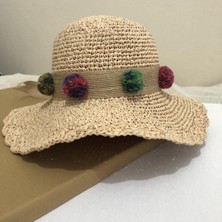 Ceyss Design Raffia El Yapımı Hasır Şapka