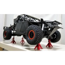 Passing 4 Adet Metal Yüksekliği Ayarlanabilir 6 Ton Kriko Tamir Standı 1/10 Rc Paletli Araba Eksenel SCX10 90046 Traxxas Trx4 Trx6 D90,1 (Yurt Dışından)