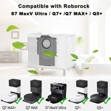 Passing Roborock Q7 Max /q7 Max+ / Q7 Max Plus Için 8 Paket Toz Torbası, Roborock S7 Maxv Ultra/s7 Pro Ultra Elektrikli Süpürge Için (Yurt Dışından)