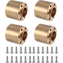Passing 4 Adet Pirinç 12MM Tekerlek Altıgen Hub Genişletme Adaptörü 1.9 2.2 Jant 1/10 Rc Paletli Eksenel SCX10 Traxxas Trx4,18.5mm (Yurt Dışından)