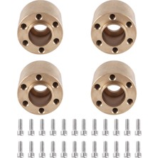 Passing 4 Adet Pirinç 12MM Tekerlek Altıgen Hub Genişletme Adaptörü 1.9 2.2 Jant 1/10 Rc Paletli Eksenel SCX10 Traxxas Trx4,18.5mm (Yurt Dışından)