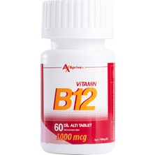 Aprivex Vitamin B12 1000 mcg 60 Dilaltı Tablet