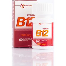 Aprivex Vitamin B12 1000 mcg 60 Dilaltı Tablet