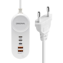 Angel Of Life Powermaster PM-20659 25W Pd Lıghtnıng+ 2 Type-C + 2 USB Şarj Adaptör