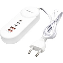 Angel Of Life Powermaster PM-20659 25W Pd Lıghtnıng+ 2 Type-C + 2 USB Şarj Adaptör