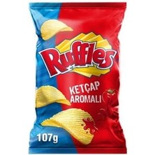 Ruffles ( 6 Adet  ) Ruffles Ketcapli Patates Cipsi Süper Boy 107 gr