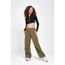 Unisex Pamuklu Tactical Beli ve Paçaları Lastikli Kargo Pantolon