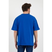 Saks Oversize Unisex Düz T-shirt