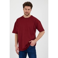 Saks Oversize Unisex Düz T-shirt