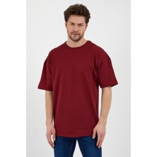 Saks Oversize Unisex Düz T-shirt