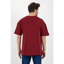 Saks Oversize Unisex Düz T-shirt