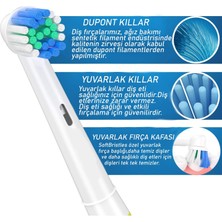 Lovyco Cross Action 4’lü Oral-B Uyumlu Dış Fırçası Yedek Başlığı