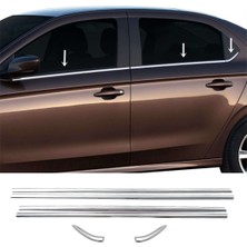 ZNZ Oto Aksesuar Peugeot 301 Krom Cam Çıtası 4 Prç. 2012 Üzeri P. Çelik