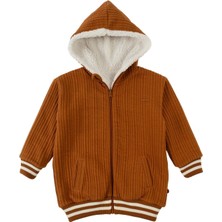 Little Gusto Kapüşonlu Kapitone Ceket Çocuk Kiremit