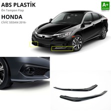 S-Dizayn Honda Civic Fc5 Abs Plastik Ön Tampon Flap Parlak Siyah 2016-2021 A+Kalite