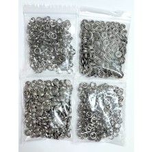 Trimist 9,5 mm Tırnaklı Klikıt Çıtçıt 4'lü Set - Paslanmaz Çelik - 250 Takım