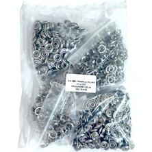 Trimist 9,5 mm Tırnaklı Klikıt Çıtçıt 4'lü Set - Paslanmaz Çelik - 250 Takım