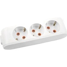 Viko Multi-Let Üçlü Priz Topraklı Çocuk Korumalı Klemensli