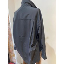 Perry Oversize Gizli Düğme Gömlek