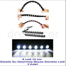 Dreamcar 6 Canon Beyaz Ledli Elastik Daylight 13 cm 2 Adet 56501