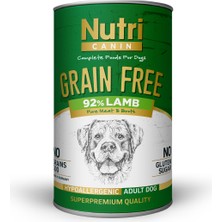Nutri Canin %92 Kuzu Etli 400gr Tahılsız Yaş Köpek Maması 1 Adet
