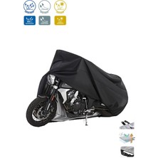 Motoen Yamaha D2YZF R1 Siyah Su Geçirmez Motosiklet Brandası Arka Çanta Uyumlu Değildir
