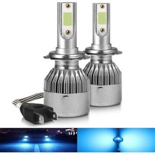 Point Marketing Bmw E39 Kasa 2001-2003 H7 Uzun Far Xenon LED Şimşek Etkili Buz Mavi