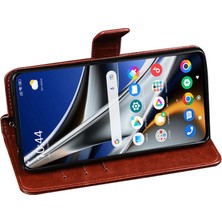 4U Sky Xiaomi Için Poco X4 Pro 5g Giyim Dayanıklı Çılgın At Doku Doku Şok Geçirmez Stand Manyetik Pu Deri Cüzdan Folio Flip Cep Telefonu Kapak-Kırmızı (Yurt Dışından)