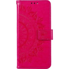 4U Sky Xiaomi Için 12 Lite Baskılı Mandala Çiçek Deri Kılıf Cüzdanı Telefon Stand Kapağı Bilek Kayış Rose (Yurt Dışından)