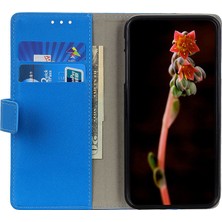 4U Sky Xiaomi Için Poco M4 5g / Poco M5 4g / 5g Doku Pu Pu Deri Deri Kılıf Stand Manyetik Kapatma Şok Geçirmez Tam Vücut Koruyucu Kapak Blue (Yurt Dışından)