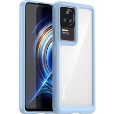 4U Sky Xiaomi Redmi K50/K50 PRO/K60E 5g Için Cep Telefonu Kılıfı, Tpu Çerçeve Akrilik Geri Dalgalı Anti-Drop Kapak Mavisi (Yurt Dışından)