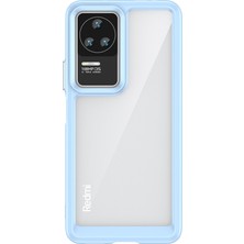 4U Sky Xiaomi Redmi K50/K50 PRO/K60E 5g Için Cep Telefonu Kılıfı, Tpu Çerçeve Akrilik Geri Dalgalı Anti-Drop Kapak Mavisi (Yurt Dışından)