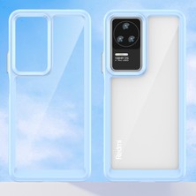 4U Sky Xiaomi Redmi K50/K50 PRO/K60E 5g Için Cep Telefonu Kılıfı, Tpu Çerçeve Akrilik Geri Dalgalı Anti-Drop Kapak Mavisi (Yurt Dışından)