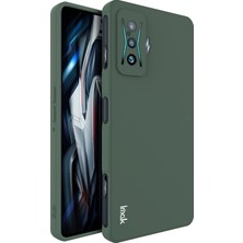 4U Sky Xiaomi Poco F4 Gt/redmı K50 Oyun, Şok Geçirmez Yumuşak Tpu Kapak-Orta Gece Yeşil Için Düz Kenar Telefon Kasası (Yurt Dışından)