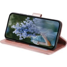 4U Sky Xiaomi Poco M5 4g Için Tpu+Pu Deri Telefon Kılıfı, Cüzdan Stand Baskılı Mandala Çiçek Desen Telefon Kapağı Strap-Rose Gold ile (Yurt Dışından)