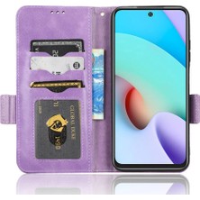 4U Sky Xiaomi Için Redmi 10 5g/redmı Not 11E 5g/redmı 10 Prime+ 5g Baskılı Üçgen Desen Flip Cüzdan Stand Pu Deri Deri Telefon Kılıfı (Yurt Dışından)